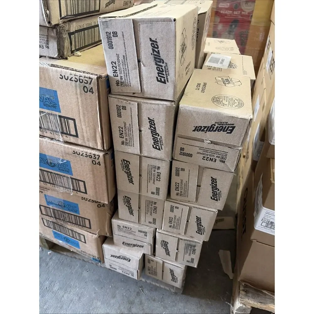 72 Energizer Industrial EN22 9 Volt 9v Alkaline Batteries Exp. 20230